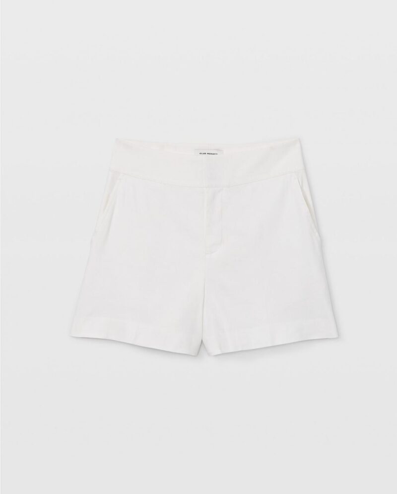 Womens Refined Shorts White | Club Monaco Shorts - Image 3