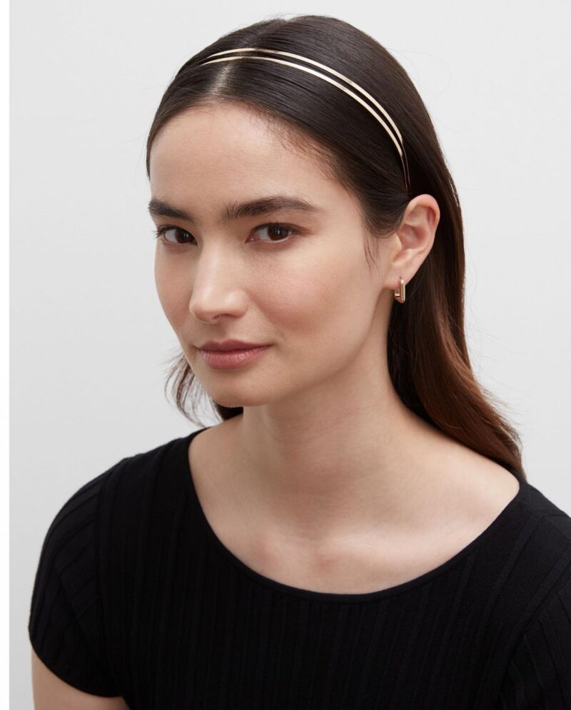 Womens Thin Double Headband Gold | Club Monaco Jewelry & Hair Accessories - Image 2