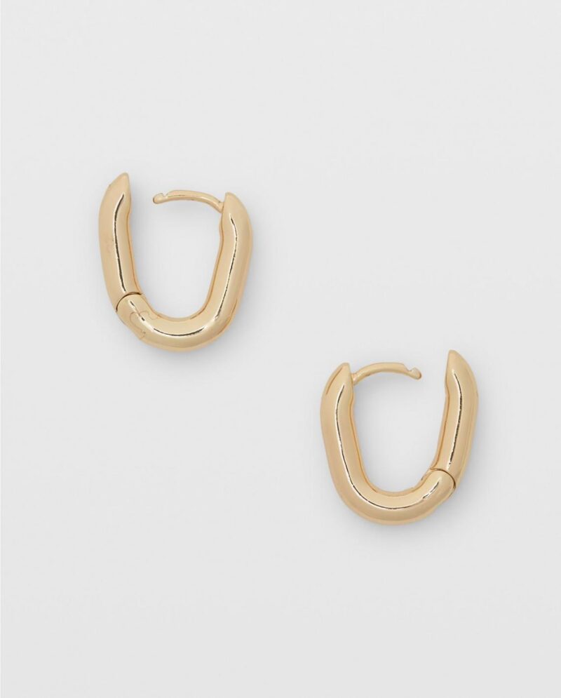 Womens Serefina Mini Oval Hoop Gold | Club Monaco Jewelry & Hair Accessories