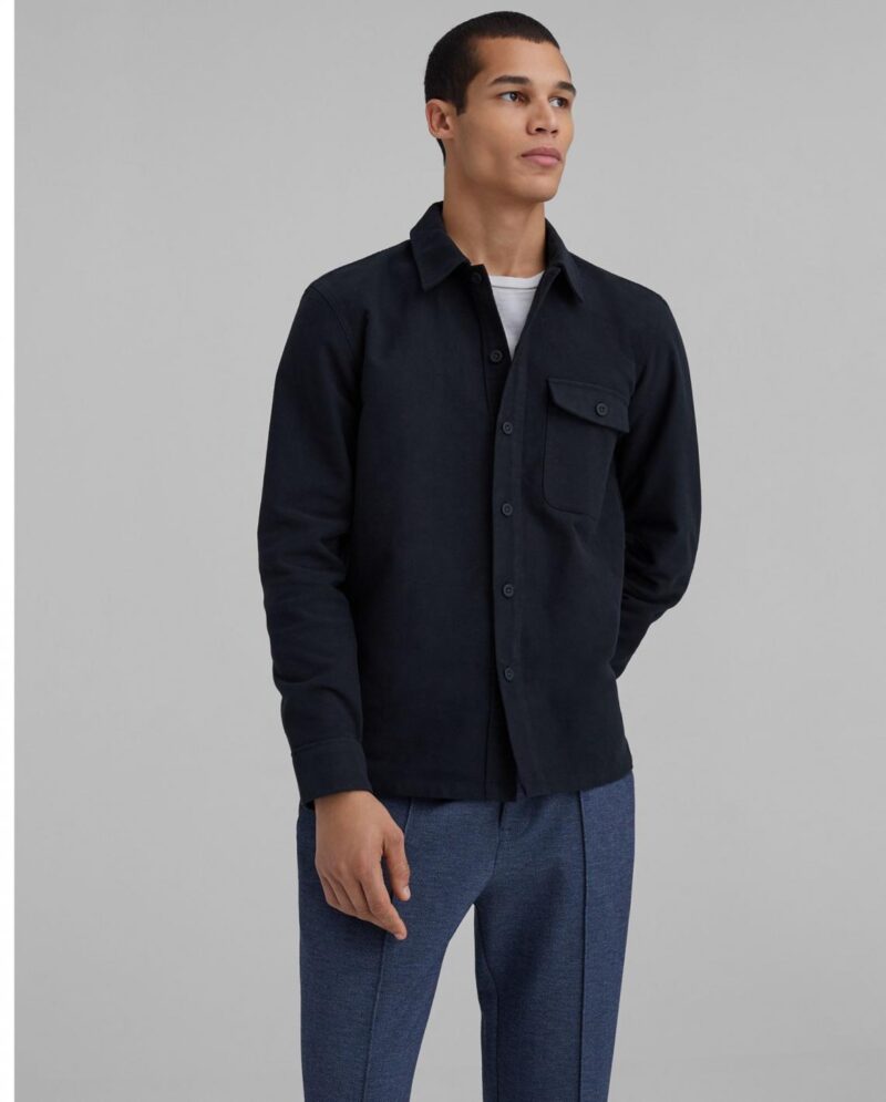 Mens Moleskin Overshirt Black | Club Monaco Shirts