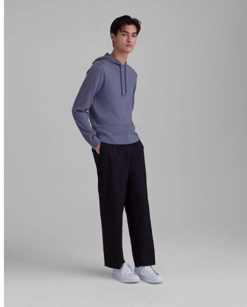Mens Merino Hoodie Periwinkle | Club Monaco Sweaters - Image 3