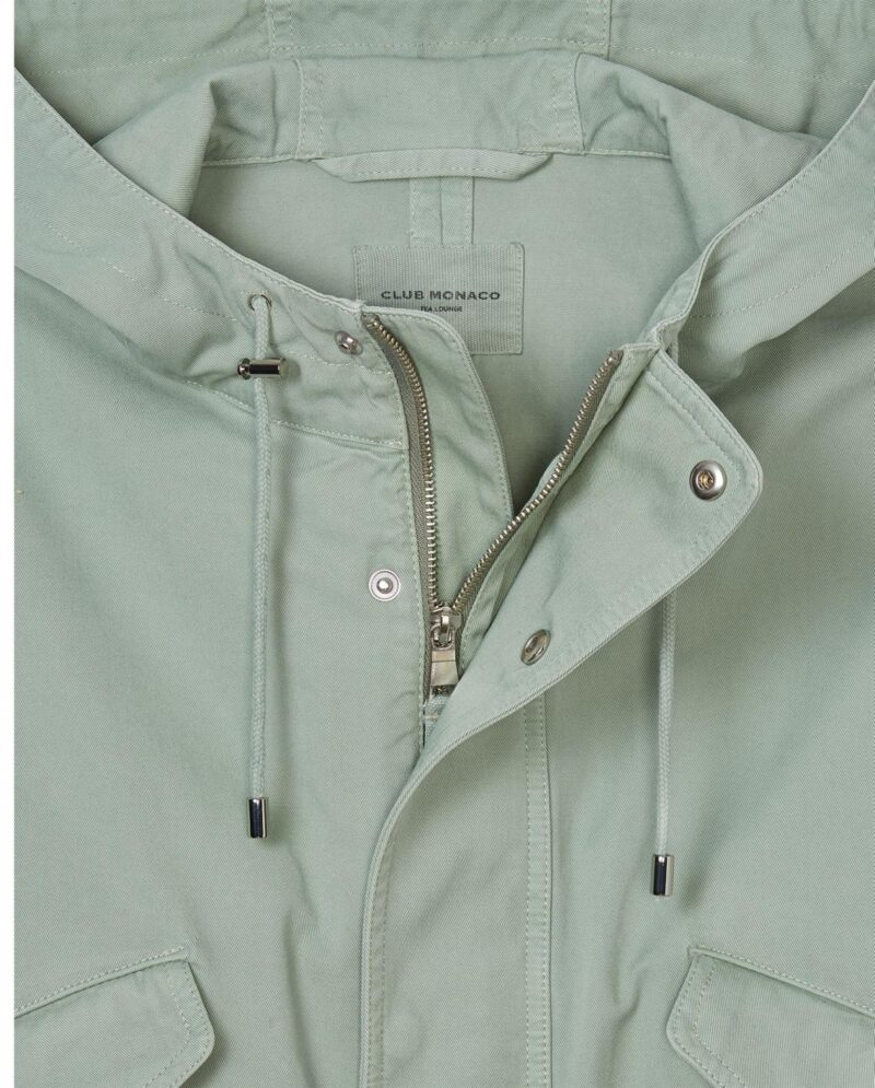 Womens Tea Dyed Parka Green | Club Monaco Outerwear - Image 4