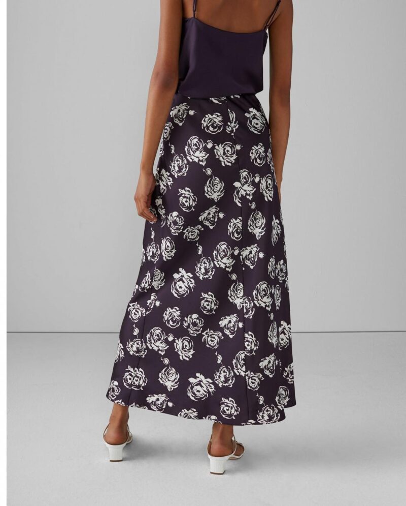 Womens Printed Slip Skirt Purple Multi | Club Monaco Skirts - Image 2