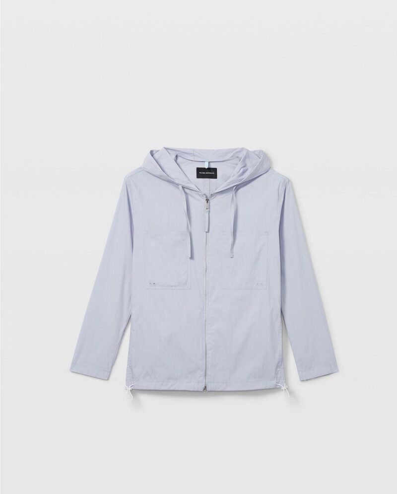 Mens Hoodie Jacket Light Blue | Club Monaco Outerwear - Image 3