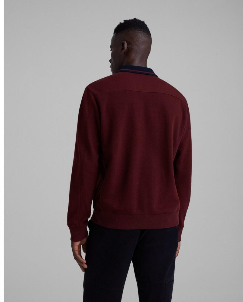 Mens Texture Blocked Polo Red | Club Monaco Sweatshirts & Polos - Image 2