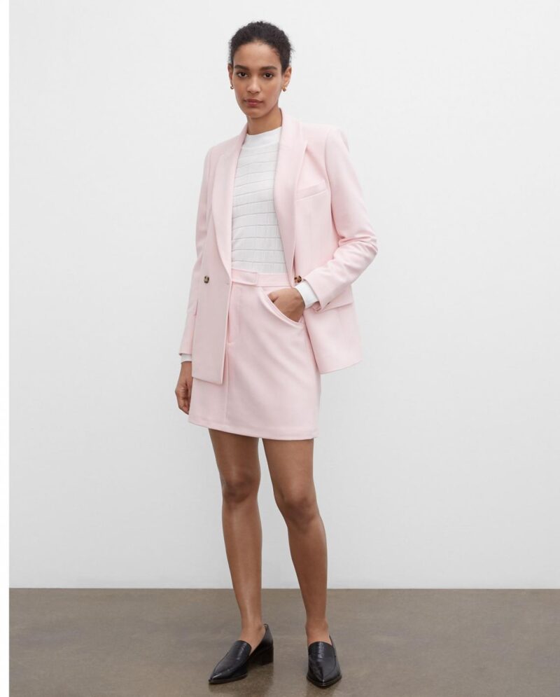 Womens Double-Breasted Blazer Pink | Club Monaco Outerwear